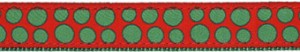 Red and Green Dots Collars and Leashes